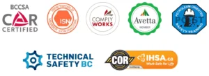 a group of seven safety logos